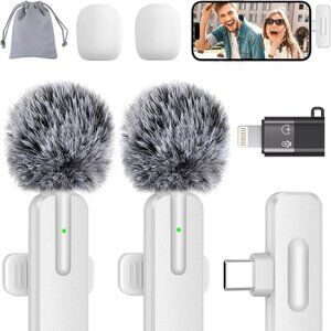 NEW 2pc Pack Wireless Mini Microphone for iPhone
